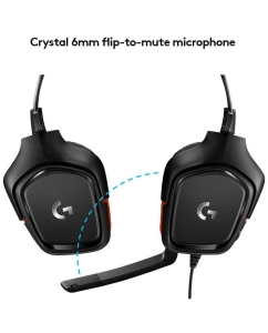 Купить Игровые наушники Logitech G331 красный, черный (981-000758)  в E-mobi