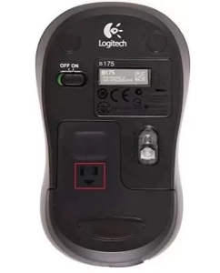 Купить Мышь Logitech B175, оптическая, беспроводная, черный и серый 910-002635  в E-mobi