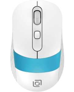 Купить Беспроводная мышь OKLICK 310MW белый, синий (1869094)  в E-mobi