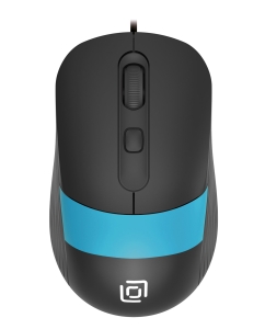 Купить Проводная мышь OKLICK 310M синий, черный (1869099) в E-mobi
