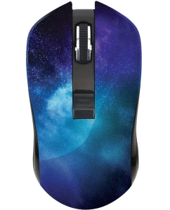 Купить Беспроводная мышь QUMO Office M27 Universe черный, синий в E-mobi