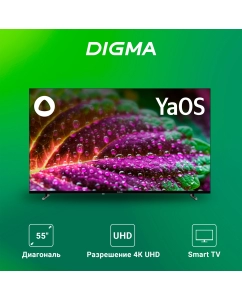 Купить Телевизор DIGMA DM-LED55UBB33, 55&quot;(140 см), UHD 4K  в E-mobi