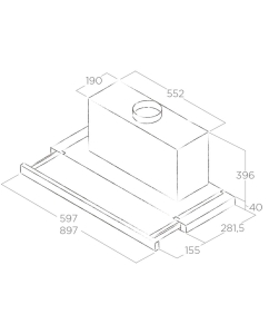 Купить Вытяжка встраиваемая Elica Elite 35 GRIX/A/90 серебристый  в E-mobi