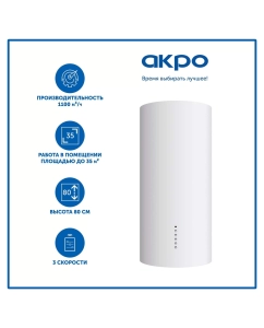 Купить Вытяжка настенная AKPO WK-4 Balmera WL 40 см белая в E-mobi