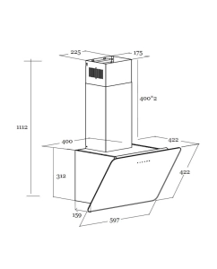Купить Вытяжка настенная Schtoff Titan 60 черный  в E-mobi