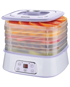 Купить Сушилка для овощей и фруктов MARTA MT-1947 white/violet в E-mobi