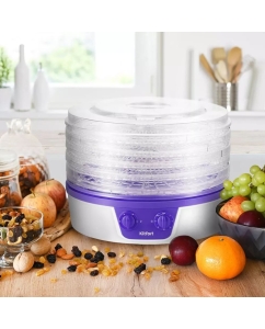 Купить Сушилка для овощей и фруктов Kitfort КТ-1935-1 White, Purple  в E-mobi