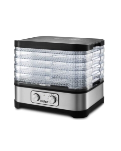 Купить Сушилка для овощей и фруктов Kitfort KT-1912 Black/Silver в E-mobi