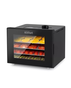 Купить Сушилка для овощей и фруктов Kitfort КТ-1946 черная в E-mobi
