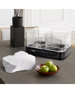 Купить Сушилка для овощей и фруктов Kitfort КТ-1978 черный  в E-mobi