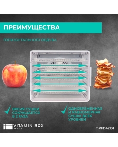 Купить Сушилка для овощей и фруктов Timberk T-PFD42131 черный  в E-mobi