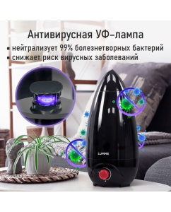 Купить Воздухоувлажнитель LUMME LU-HF1562A красный, черный  в E-mobi