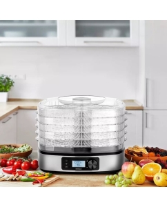 Купить Сушилка для овощей и фруктов KitFort КТ-1943 серебристый  в E-mobi