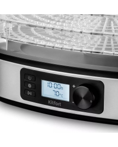 Купить Сушилка для овощей и фруктов KitFort КТ-1943 серебристый  в E-mobi