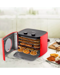 Купить Сушилка для овощей и фруктов Kitfort КТ-1952-1 красная  в E-mobi