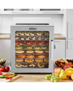 Купить Сушилка для овощей и фруктов Kitfort КТ-1998 серый  в E-mobi