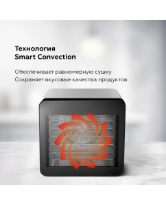Купить Сушилка для овощей и фруктов BQ FD1006 серебристый, черный  в E-mobi