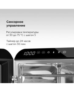 Купить Сушилка для овощей и фруктов BQ FD1006 серебристый, черный  в E-mobi