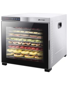 Купить Сушилка для овощей и фруктов Kitfort KT-1910 silver/black  в E-mobi