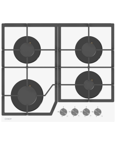 Купить Встраиваемая варочная панель газовая Candy CHXG64CNW белый в E-mobi