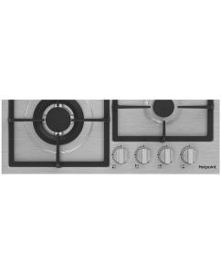 Купить Встраиваемая варочная панель газовая HotPoint HGMT 642 W IX серебристый  в E-mobi