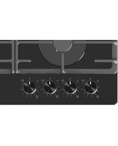 Купить Встраиваемая варочная панель газовая Haier HHX-G64RFVLB черный  в E-mobi