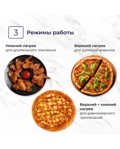 Купить Мини-печь DELVENTO D4407 красная  в E-mobi