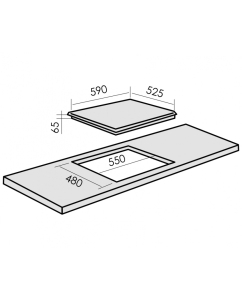 Купить Встраиваемая варочная панель газовая MBS PG-613 серебристый  в E-mobi
