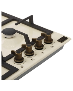 Купить Встраиваемая варочная панель газовая Korting HG 665 CTRB бежевый  в E-mobi