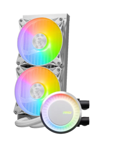Купить Жидкостная система охлаждения MSI MAG CORELIQUID E240 WHITE (306-7ZW5E27-C24) в E-mobi