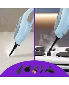 Купить Паровая швабра Kitfort КТ-1044 белый, голубой  в E-mobi