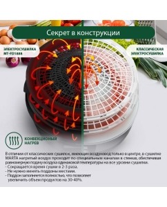 Купить Сушилка для овощей и фруктов Marta MT-FD1888E  в E-mobi