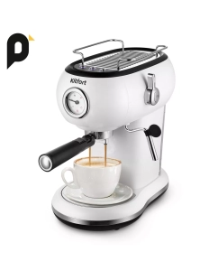 Купить Рожковая кофеварка Kitfort КТ-7219 белый в E-mobi