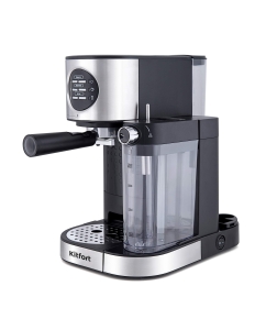 Купить Кофеварка рожкового типа Kitfort KT-703 Silver/Black в E-mobi