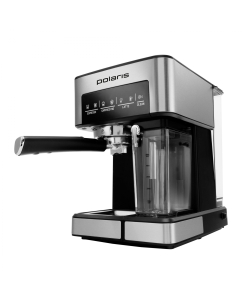 Купить Рожковая кофеварка Polaris PCM 1541E серебристый в E-mobi