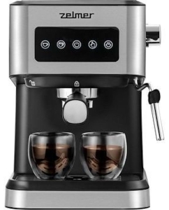 Купить Рожковая кофеварка Zelmer ZCM6255 черный в E-mobi
