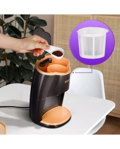 Купить Кофеварка капельного типа Kitfort КТ-7399 черный, оранжевый  в E-mobi