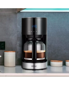 Купить Кофеварка капельного типа Kitfort КТ-7297 серый, черный  в E-mobi