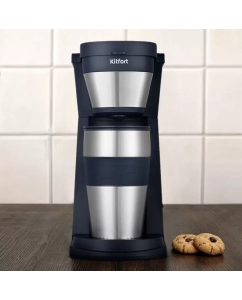 Купить Кофеварка капельного типа Kitfort КТ-7301 Blue  в E-mobi