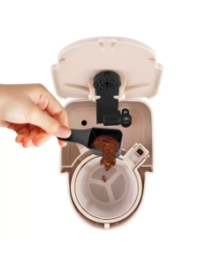 Купить Кофеварка капельного типа Kitfort КТ-7313 серый, бежевый  в E-mobi