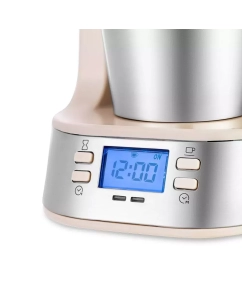 Купить Кофеварка капельного типа Kitfort КТ-7313 серый, бежевый  в E-mobi