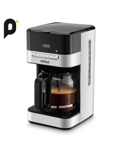 Купить Кофеварка капельного типа Kitfort КТ-7203 серый, черный в E-mobi