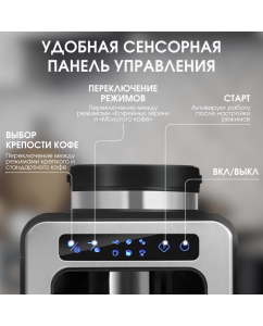 Купить Капельная кофеварка BQ CM7000 Черно-золотая  в E-mobi