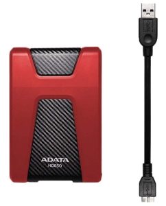 Купить Внешний жесткий диск ADATA DashDrive Durable HD650 2ТБ (AHD650-2TU31-CRD)  в E-mobi