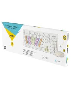 Купить Комплект клавиатура и мышь Smartbuy SBC-218346AG-W Белый  в E-mobi