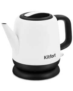 Купить Чайник электрический Kitfort KT-6112 1 л белый в E-mobi