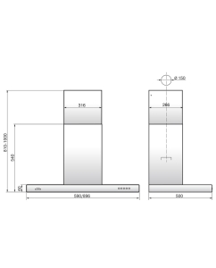 Купить Вытяжка настенная ELIKOR Опал 90Н-650-Э3Д серебристый  в E-mobi