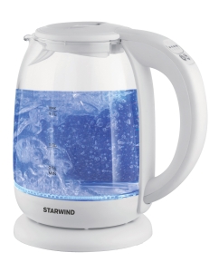 Купить Чайник электрический STARWIND SKG4215 1.7 л прозрачный, белый в E-mobi