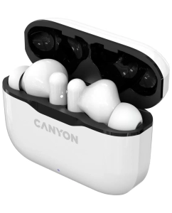 Купить Беспроводные наушники CANYON TWS-3 White/Black  в E-mobi
