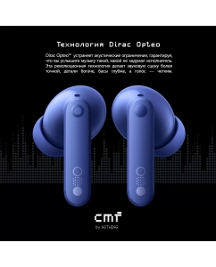 Купить Беспроводные наушники CMF Buds Pro 2 Blue (249552944)  в E-mobi
